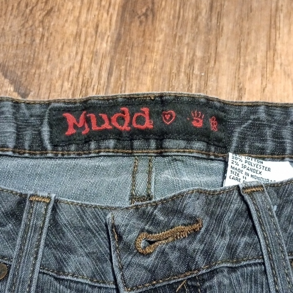 Mudd Gray Flare Legged Skinny Jeans Sive 11 Juniors